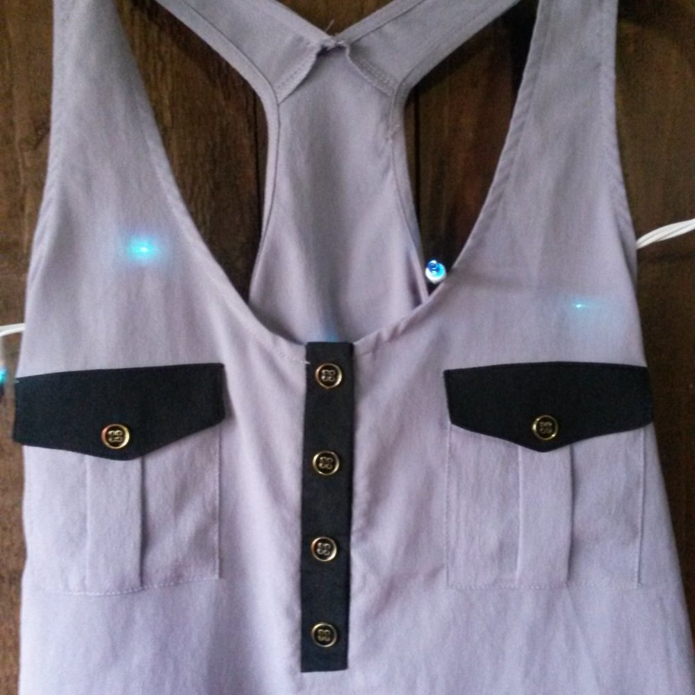 Lush Racerback Blouse - Picture 3 of 7